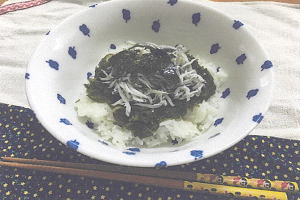 めかぶとしらすの超簡単丼