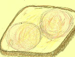 ハムチーズマヨトーストの画像