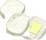 3種のトーストの画像