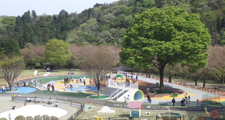 あいかわ公園だれもが遊べる遊具広場