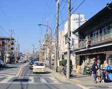 写真：現在の藤沢本町通り