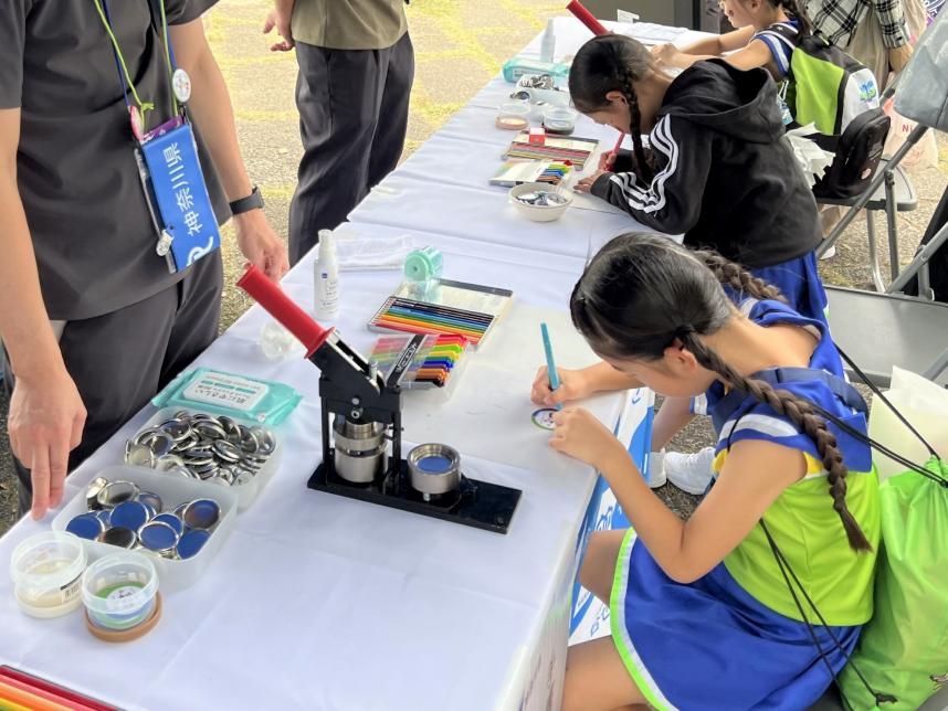 レモンガススタジアム平塚におけるブース出展の様子その2