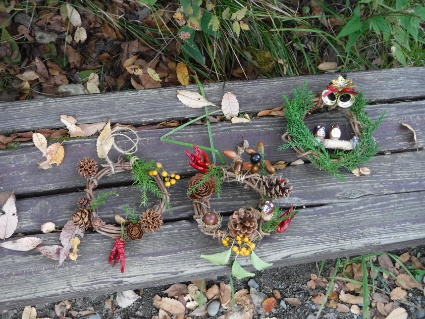 完成した木工作品