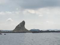 えぼし岩と江の島写真