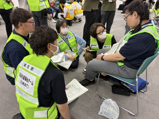 近隣都県合同訓練の東京DWATの活動