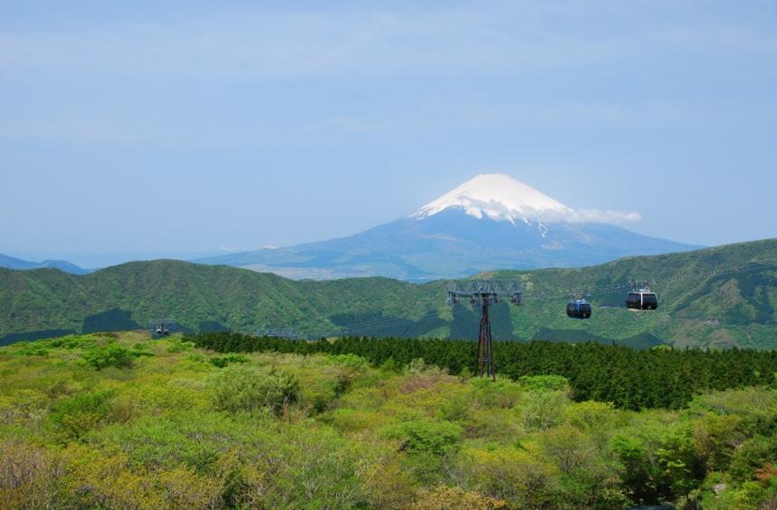 大涌谷からの富士山