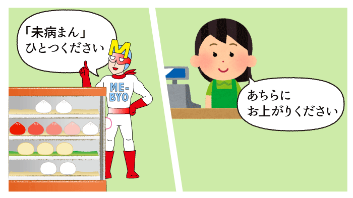 「未病まん」注文するミビョーマン