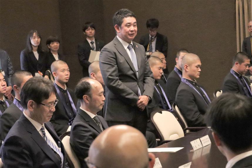 20250408横浜高校野球部の知事表敬（村田浩明監督）