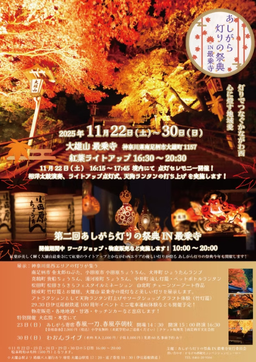 灯りの祭典のチラシ