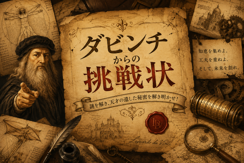 ダビンチからの挑戦状 キービジュアル