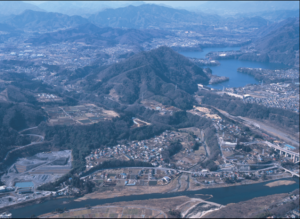 相模原市小保戸遺跡周辺の航空写真