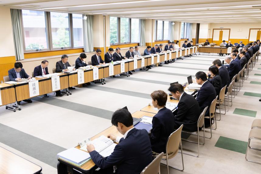 市長会議の様子