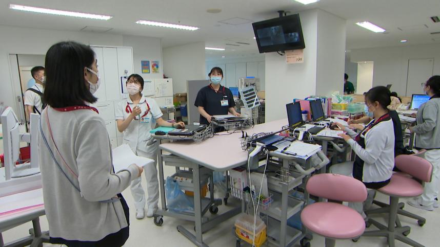 県立がんセンターで働く看護師たち