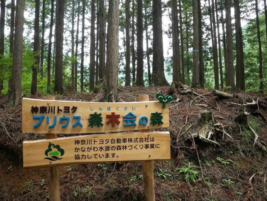 神奈川トヨタ森木会を示す看板