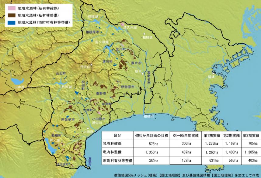 R5地域水源林整備の支援