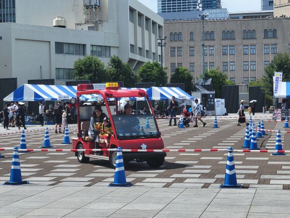 ミニ消防車乗車体験1