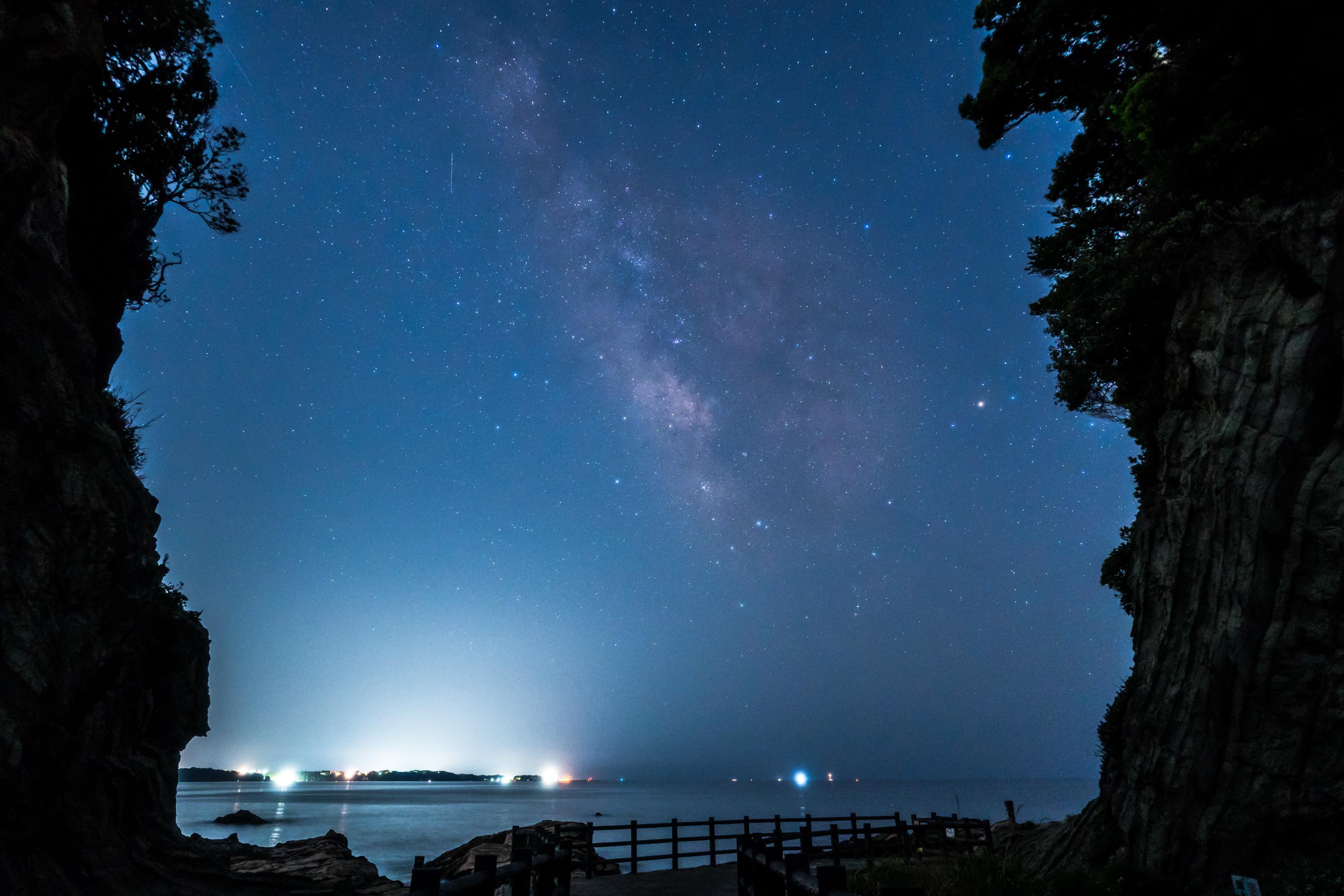 海辺の天体ショー