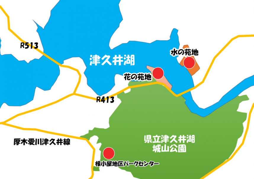 津久井湖周辺の地図6
