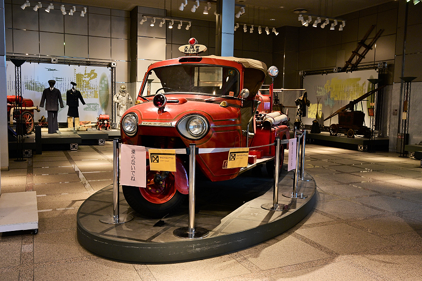 昔の消防車