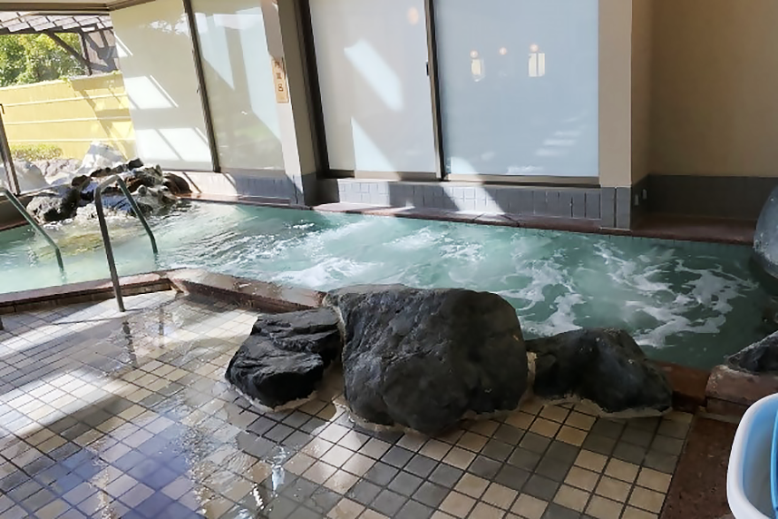 やまなみ温泉ジェットバスの様子