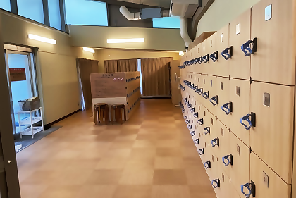 やまなみ温泉脱衣所