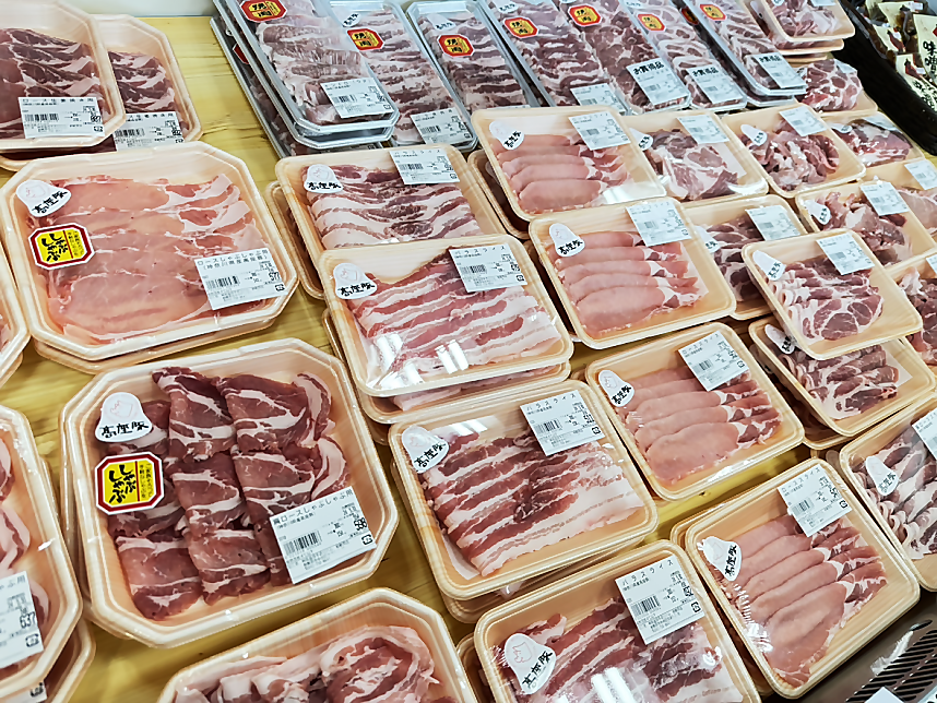 生鮮食品の陳列風景