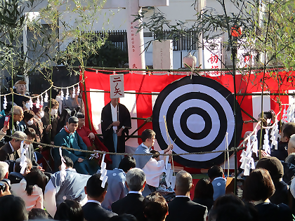 田名八幡宮「的祭」行事の様子3