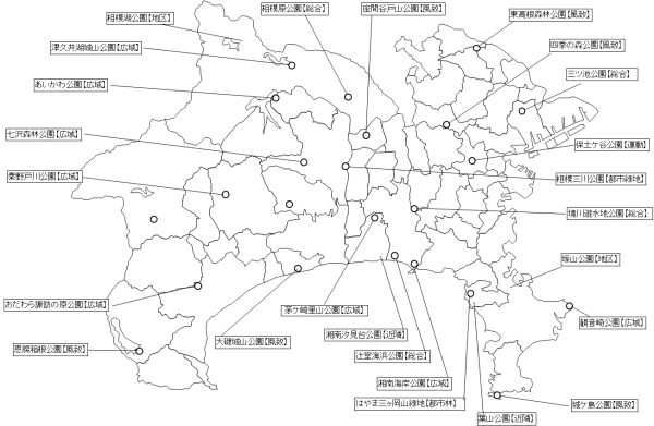 県立公園配置図