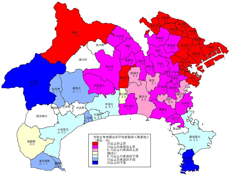 R02公示変動率（商業）地図