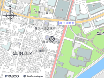 藤沢県税事務所地図