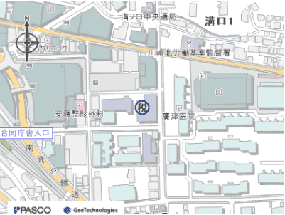 高津県税事務所地図