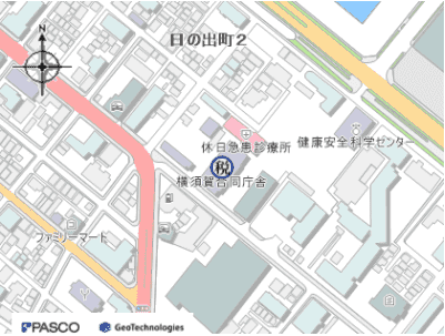 横須賀県税事務所地図