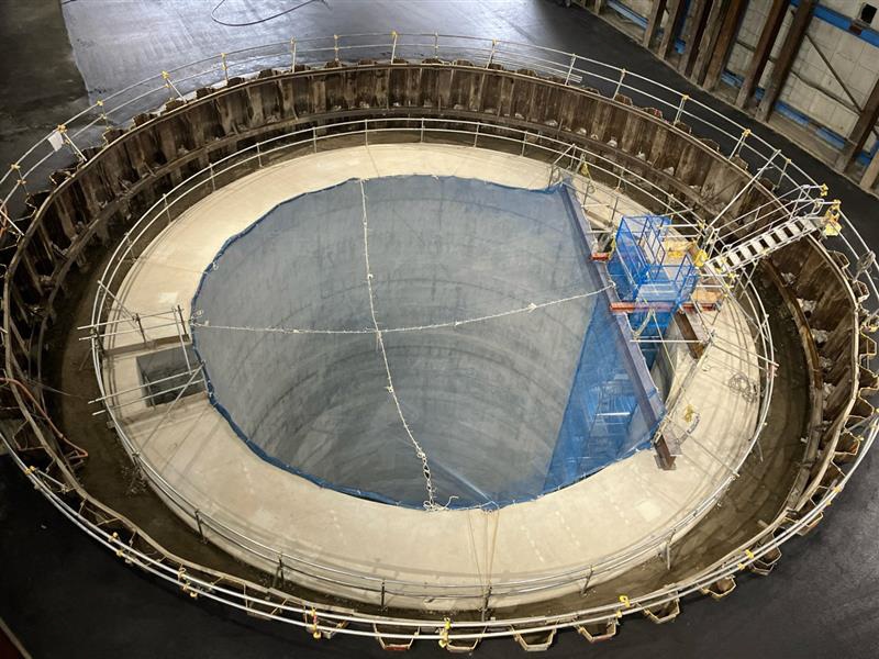 地下トンネル工事の様子