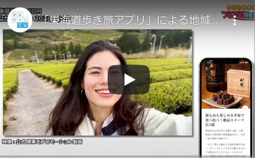 「東海道歩き旅アプリ」による地域交流の促進