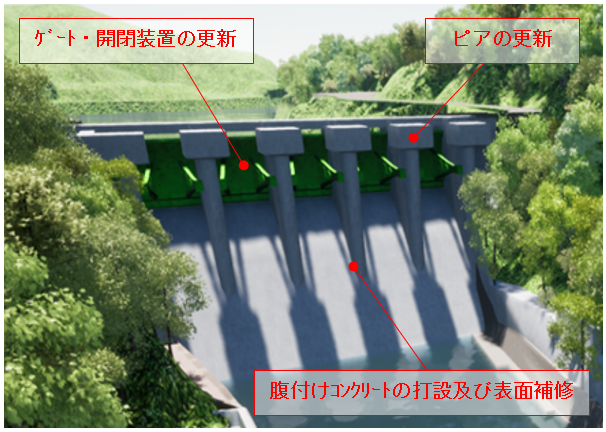 放流施設工事の画像