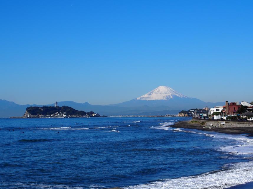 江の島と富士山