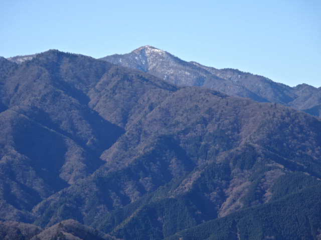 1月12日仏果山展望台から丹沢方面