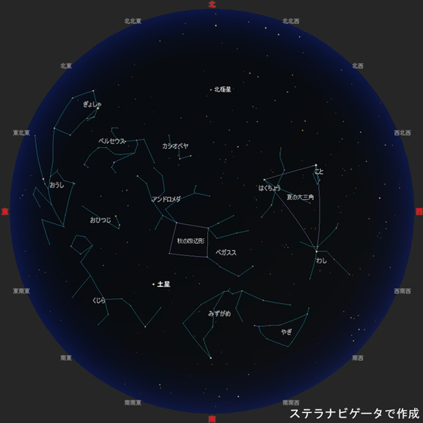 今月の星空主な星座