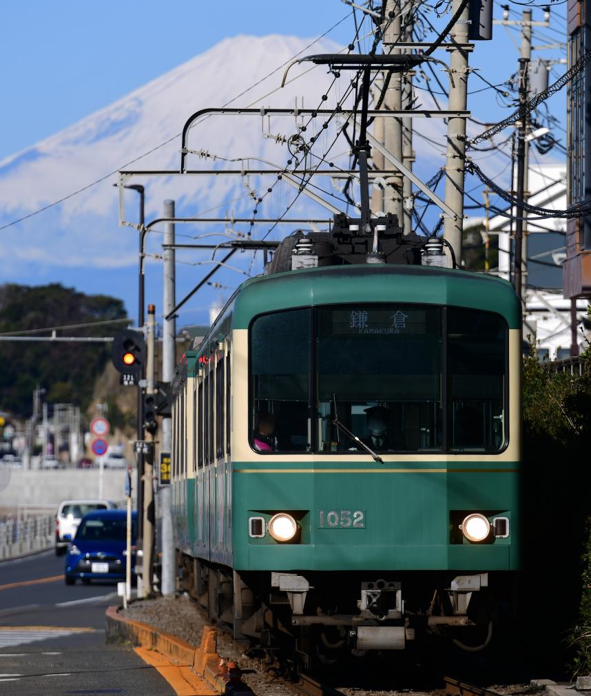 富士山と江ノ電