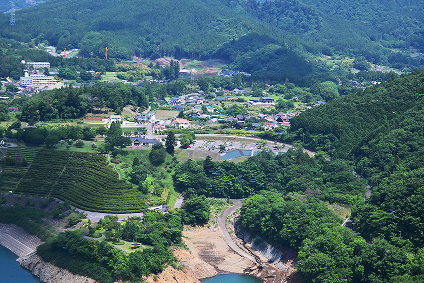 上空から撮影したふれあいの館