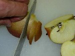 写真：リンゴは皮ごと使用