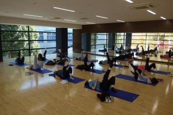 全体運動指導の様子