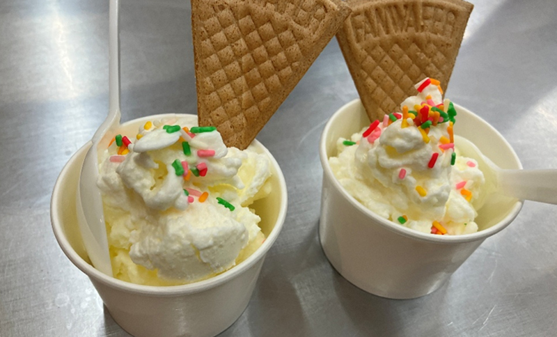 アイスクリーム作りの様子