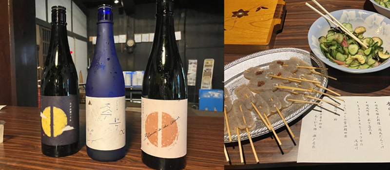 日本酒を飲み比べ