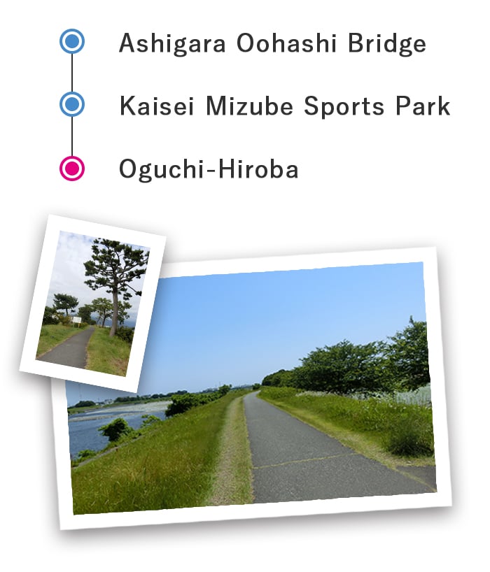 Sakawagawa river cycling course