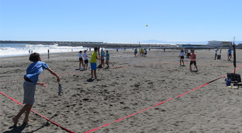 Junior Beach-Tennis Tournament at Sazan Beach, Chigasaki & Parent-Child Beach Tennis Classes