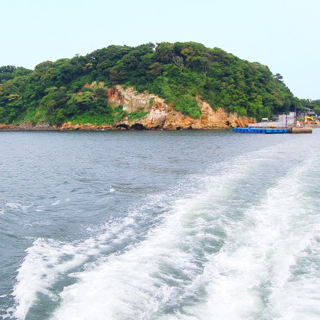 The sea seen from the returning ship