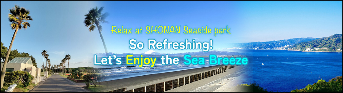 Relax at SHONAN Seaside park ~ So Refreshing! Let’s Enjoy the Sea Breeze ~