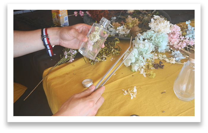 花を組み合わせる