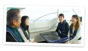 乗船したファミリーpc